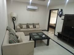 2 BEDROOM FULLY LUXURY FURNISH FLAT AVAILABLE FOR RENT IN SECTOR C BAHRIA TOWN LAHORE