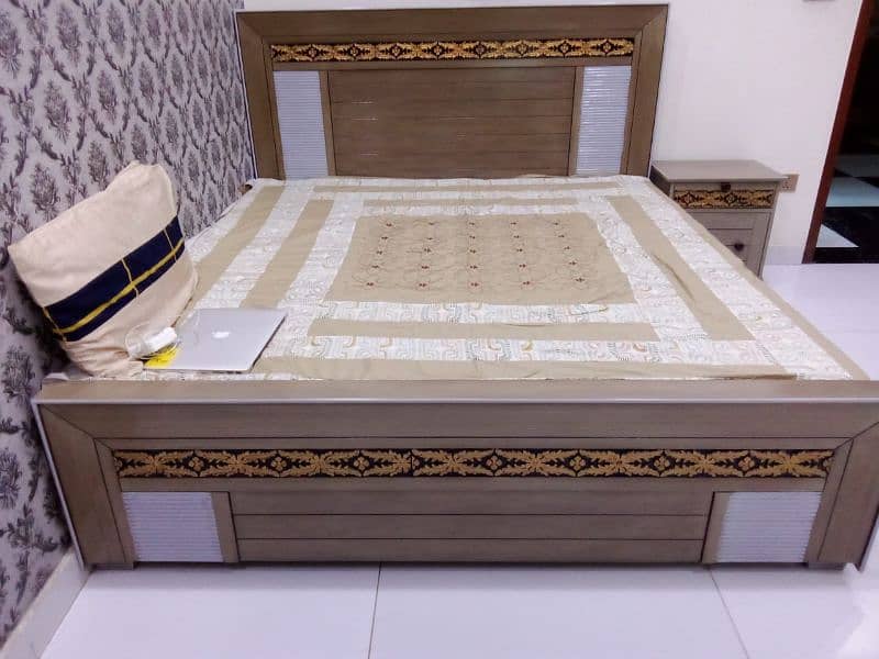 a brand new wooden bed set 5