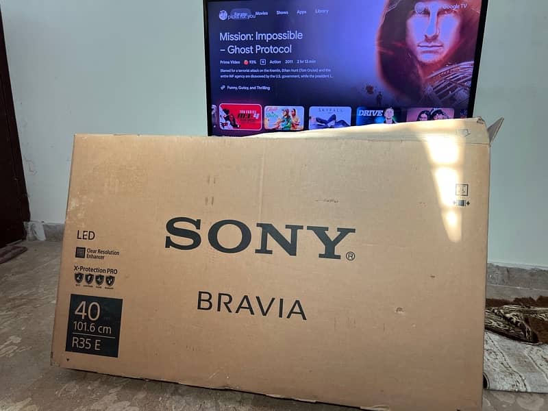 Sony Bravia FULL HD LED TV 40 Inch With table and wall mount 1