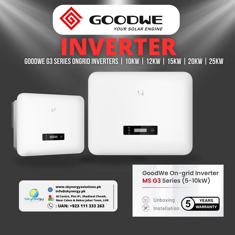 GoodWe G3 Series Ongrid Inverters | 10kw | 12kw | 15kw | 20kw | 25kw 0