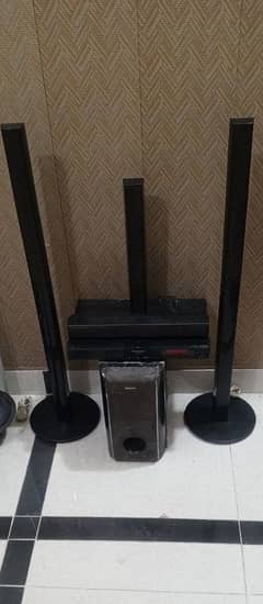 Panasonic home theater system and Sony subwoofer