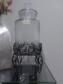 10 liter glass dispenser with tap