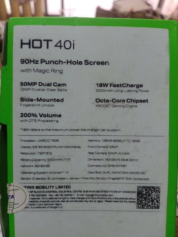 infinix hot 40i 5