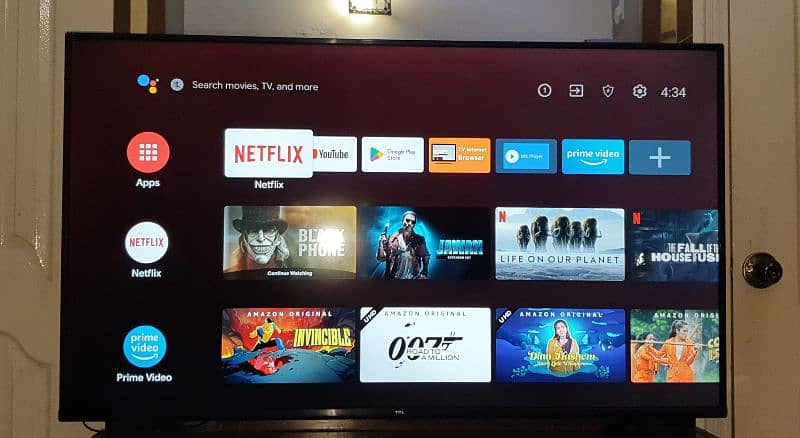 TCL 55" SMART ANDROID 4K UHD Slightly 1.5 year Used, In Excellent Work 1