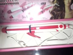 3 in 1 straightener , curler , pumping