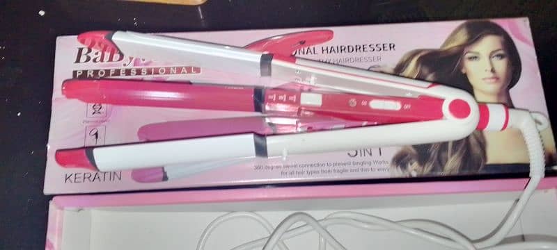 3 in 1 straightener , curler , pumping 3