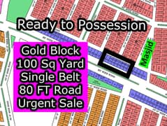 C - (Gold Block + 80 Ft Road + Single Belt) North Town Residency Phase - 01 (Surjani)