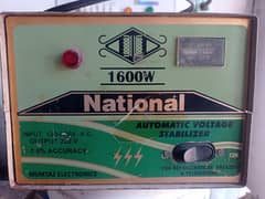 National 1600w automatic voltage stabilizer