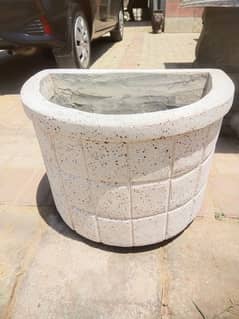 Precast outdoor garden cement planter flower pot