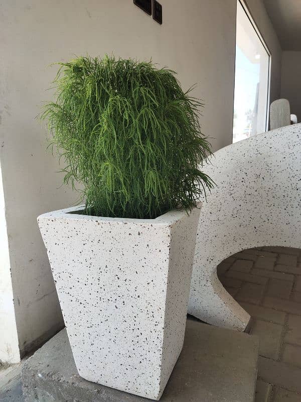 Precast outdoor garden cement planter flower pot 3