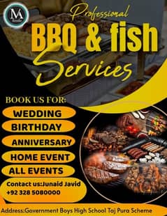 Live Fire & Fresh Catch/BBQ and Fish Events/All Services in Lahore