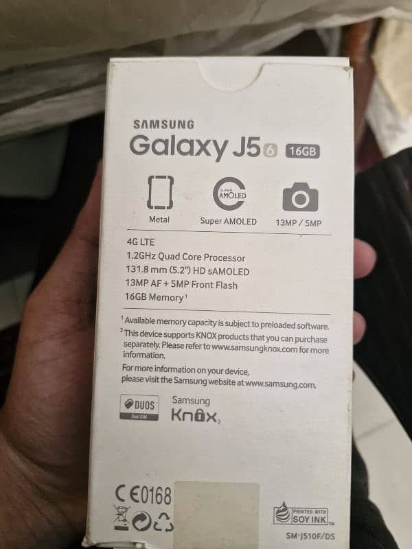 samsung j5 2016 with box 6