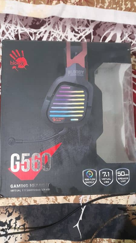 bloody gaming headphones G560 virtual 7.1 surround sound 3