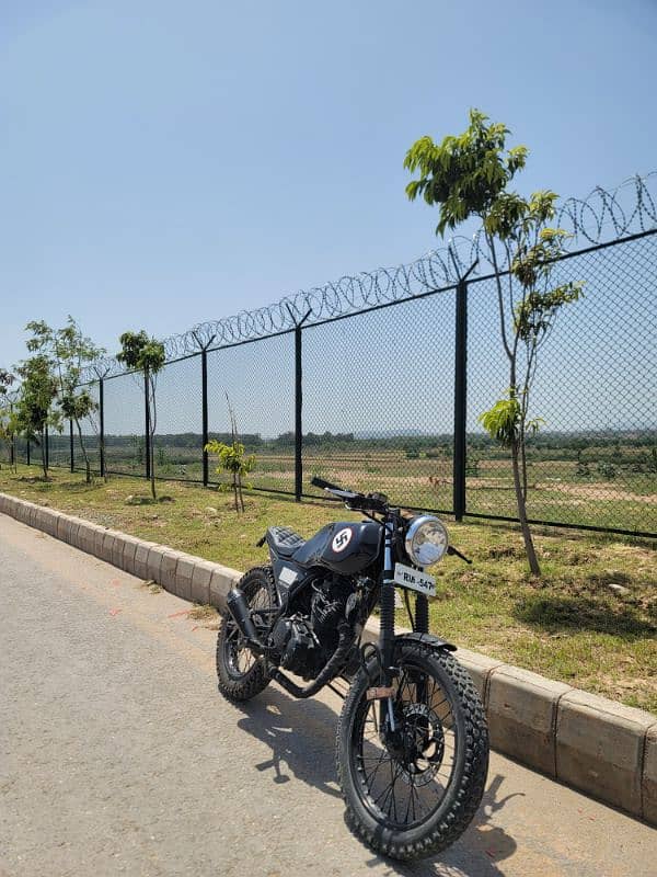 ravi piaggio converted into cafe racer 2