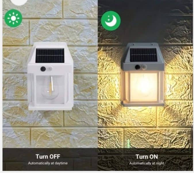 Solar outdoor night wall lamp waterproof 2