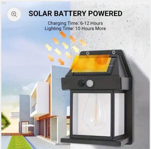 Solar outdoor night wall lamp waterproof 4