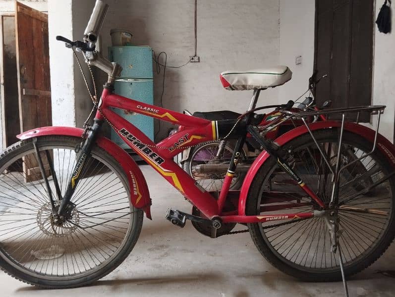 red coloured Humber bicycle 2