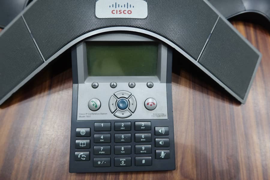 Cisco 7937G IP Conference Station coverage up to 40 feet with Ext. Mics 1