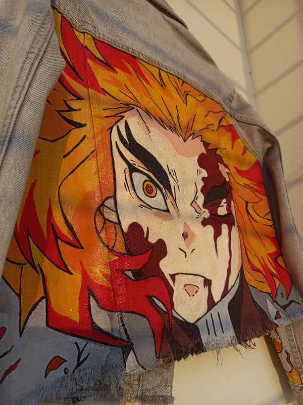 Hand painted Denim jacket 5