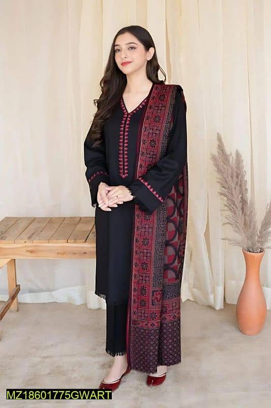 dhanak 3pc embroidered suit 1