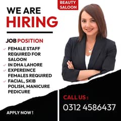 Staff Required For Beauty Saloon| Saloon Jobs