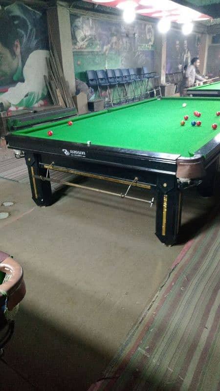 Rasson Steel cushion snooker table. 6/12 4