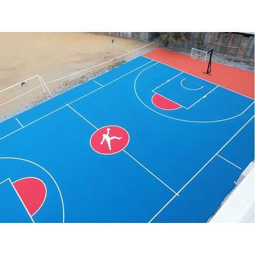 Futsal Groung 10 mm sbr rubber acrylic coating sports Flooring 1