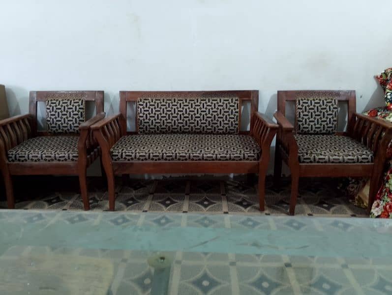 wooden sofa set 0