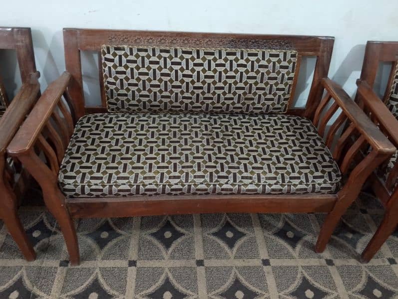 wooden sofa set 4