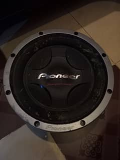 Pioneer original woofer with wooden box