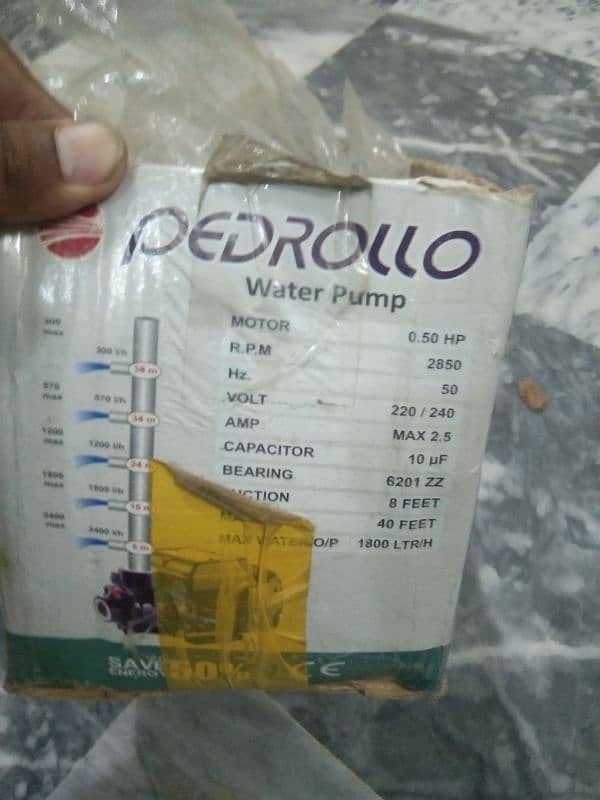 pedrolo water pump brand new 4