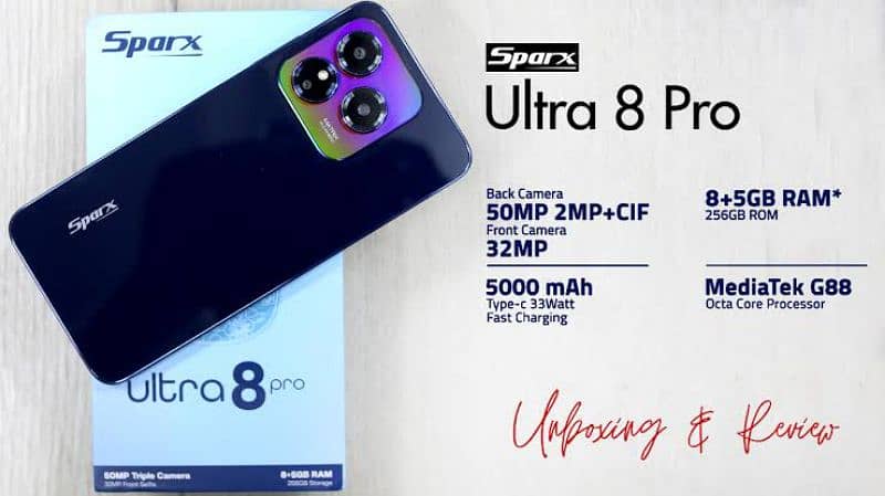 Sparx ultra 8 pro 8/256 33Watt 5