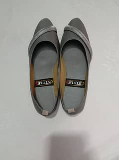 Silver colour Ladies winter shoes