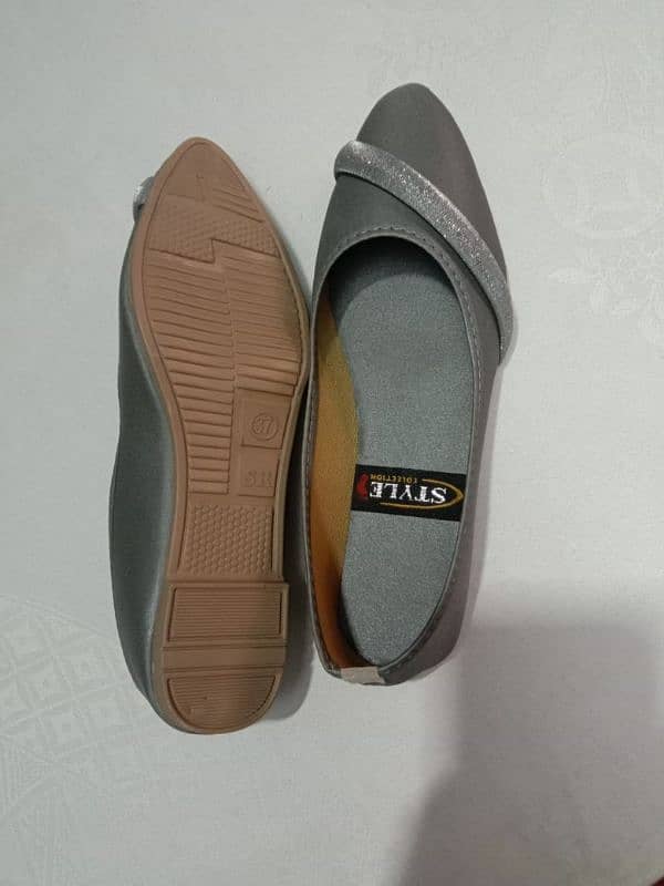 Silver colour Ladies winter shoes 2