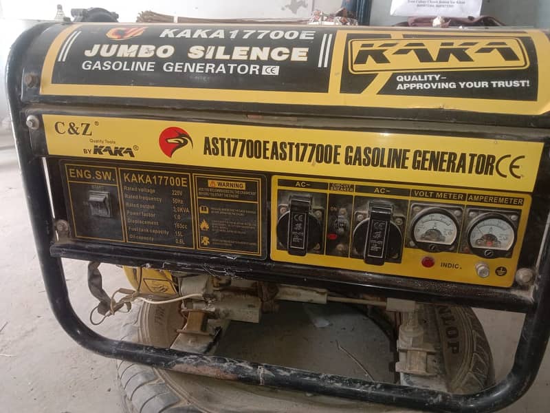 KAKA17700E Gas&Fuel Generator Used 3-4 Months 3.0Kva 0