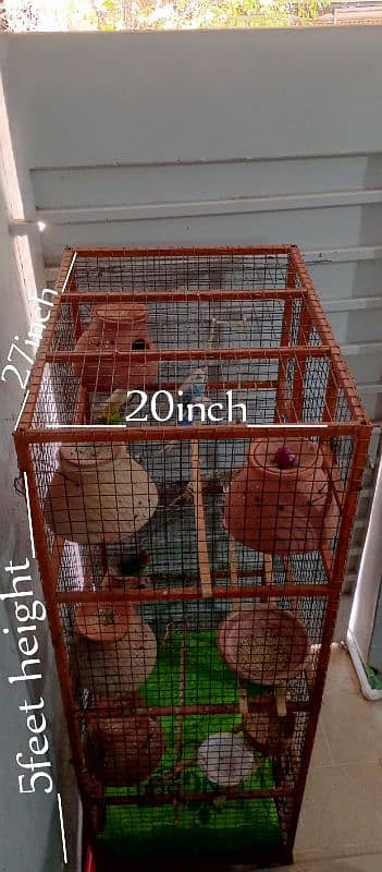 Birds cage / Australian parrots cage 2 portion l pinjra 1