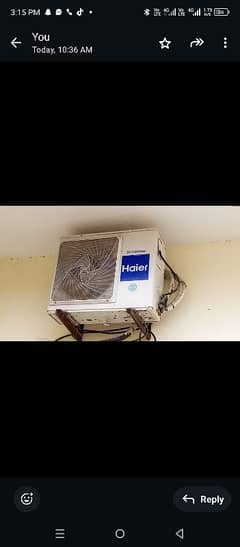 1.5ton haier Dc inverter