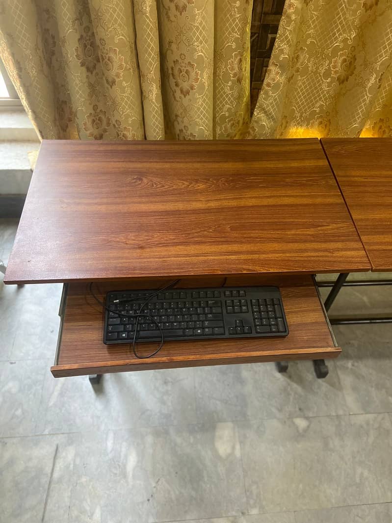 Wooden Computer Table with Shelf : Qty=4 for Sale 5