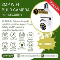 2 Megapixel Wi-Fi Bulb Camera