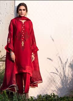 3 pieces Farah Talib Aziz Formal dress