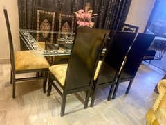 8,chairs dining set  condition excellent