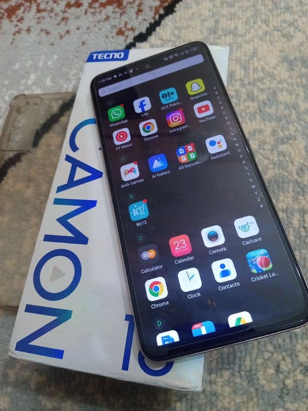 Tecno camon 18T with box 7