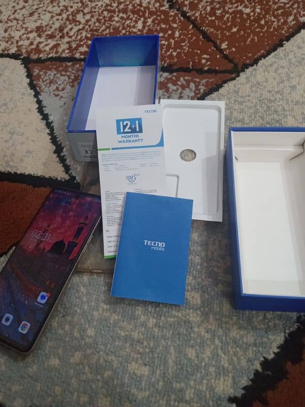 Tecno camon 18T with box 10