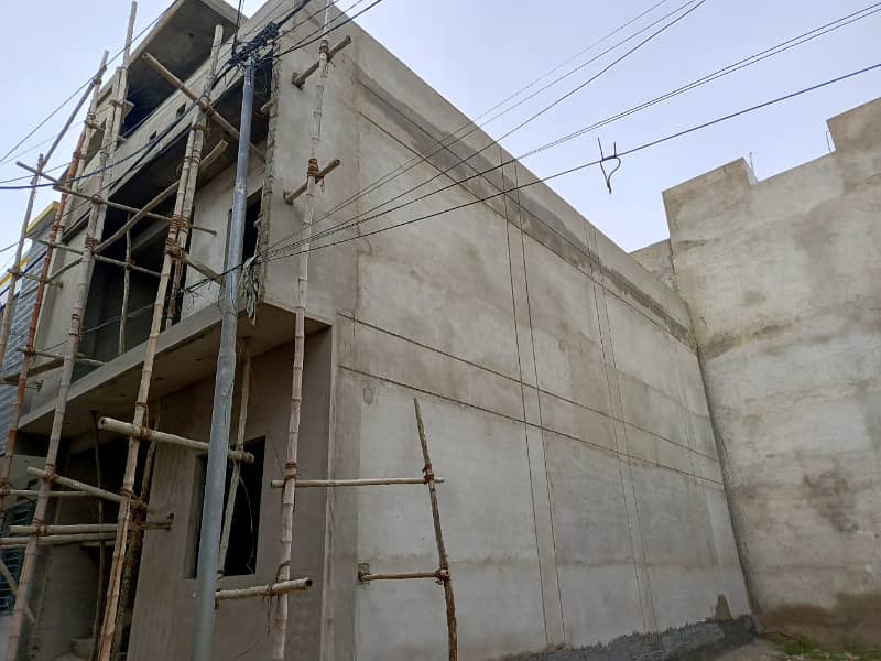 120 Sq Yrd Grey Structure House Double Storey For Sale In Saaadi Town 3