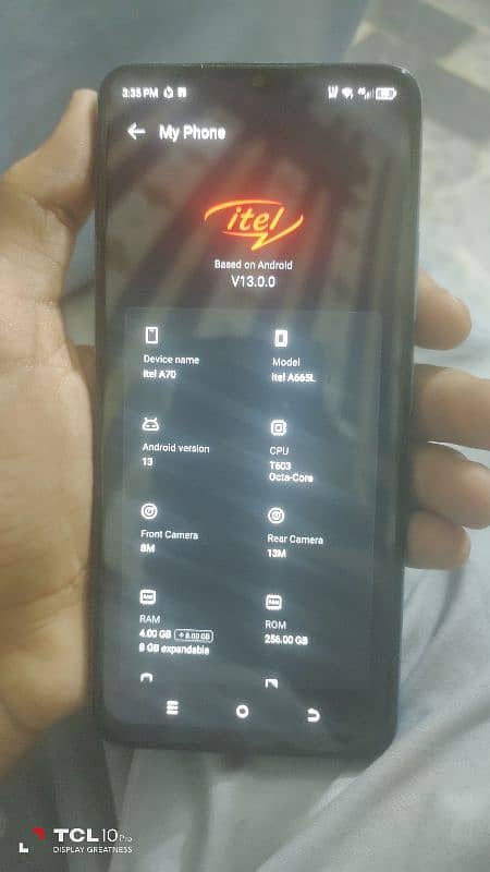 itel A70 used 4