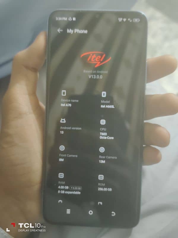 itel A70 used 7