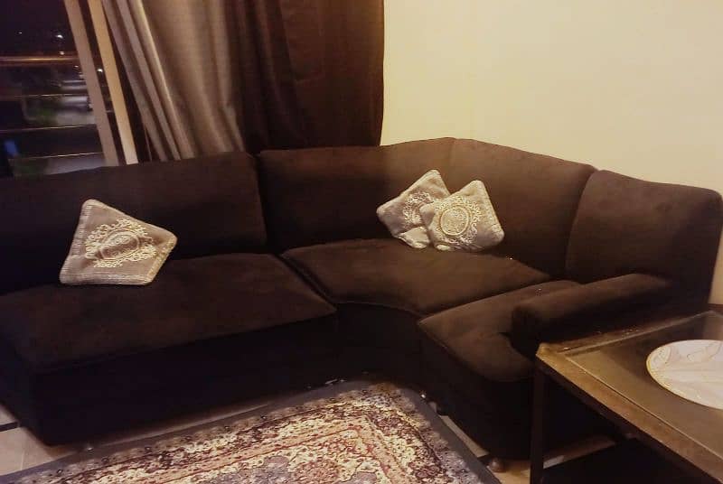 Sofa set brown in colour excellent condition 1