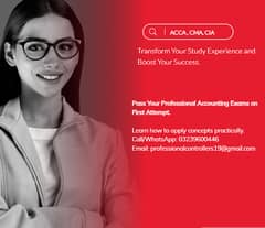 The tutor is offering tuition classes for professional accounting. 