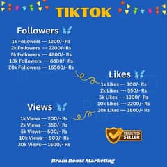 tik tok like view and all social media services