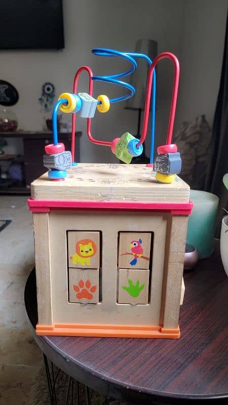 educational wooden abacus with activity cube 1000 1